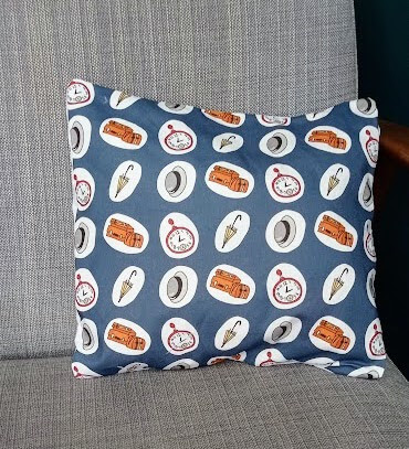Vintage fabric cushion cover